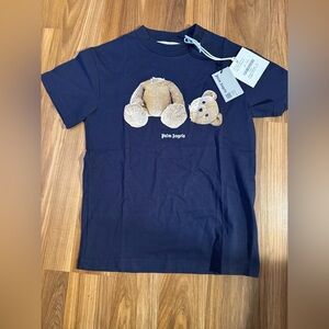 Palm Angels Navy Blue Bear Tee